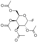 2,3,4,6-テトラ-O-アセチル-Α-D-ガラクトピラノシルフルオリド 化学構造式