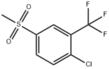 2-氯-5-甲基磺酰基三氟甲苯, 4163-81-9, 结构式