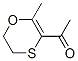 Ethanone, 1-(5,6-dihydro-2-methyl-1,4-oxathiin-3-yl)- (9CI) Structure