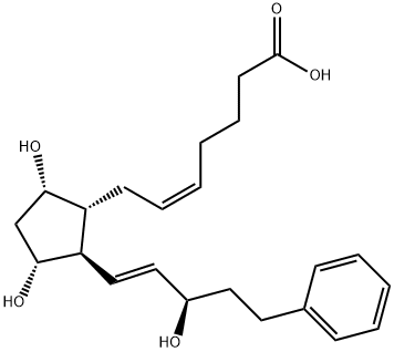 15(R)-17-PHENYL TRINOR PROSTAGLANDIN F2ALPHA Structure