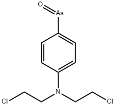 4-[N,N-ビス(2-クロロエチル)アミノ]フェニルひ素オキシド 化学構造式