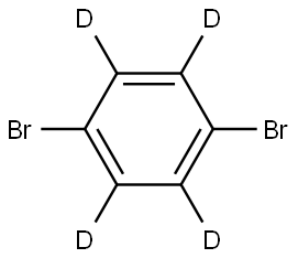 1,4-ジブロモ(2,3,5,6-2H4)ベンゼン 化学構造式
