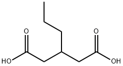 3-丙基戊二酸,4165-98-4,结构式