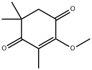 2-メトキシ-3,5,5-トリメチル-2-シクロヘキセン-1,4-ジオン 化学構造式
