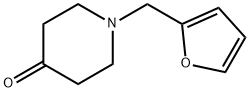 1-(2-呋喃甲基)哌啶-4-酮 结构式