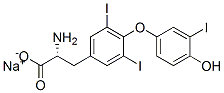 sodium O-(4-hydroxy-3-iodophenyl)-3,5-diiodo-D-tyrosinate Structure