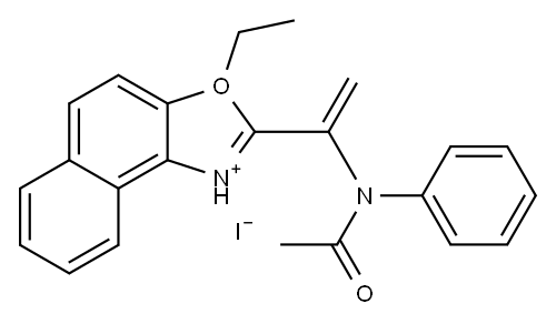 2-[(acetylanilino)vinyl]-3-ethylnaphth[1,2-d]oxazolium iodide|