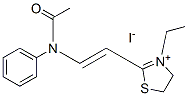 3-ethyl-2-[2-(N-phenylacetamido)vinyl]-4,5-dihydrothiazolium iodide Structure