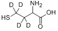 DL‐ホモシステイン‐3,3,4,4‐D4 化学構造式