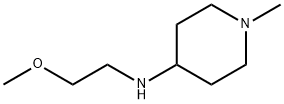 4-[(2-メトキシエチル)アミノ]-1-メチルピペリジン 化学構造式
