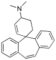 N,N-ジメチルスピロ[5H-ジベンゾ[a,d]シクロヘプテン-5,1'-[2]シクロヘキセン]-4'-アミン 化学構造式