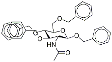 Benzyl 2-Acetamido-3,4,6-tri-O-benzyl-2-deoxy-β-D-glucopyranoside Struktur