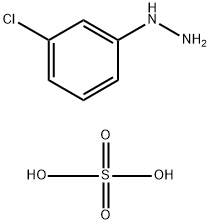 3-クロロフェニルヒドラジン 硫酸塩 化学構造式