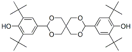 4,4'-(2,4,8,10-テトラオキサスピロ[5.5]ウンデカン-3,9-ジイル)ビス[2,6-ビス(1,1-ジメチルエチル)フェノール] 化学構造式