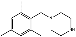 1-(2,4,6-トリメチルベンジル)ピペラジン 化学構造式
