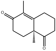 (S)-5,8A-DIMETHYL-3,4,8,8A-TETRAHYDRO-2H,7H-NAPHTHALENE-1,6-DIONE 结构式