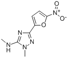 1,N-Dimethyl-3-(5-nitrofuran-2-yl)-1H-1,2,4-triazol-5-amine 结构式