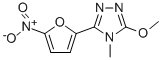 3-Methoxy-4-methyl-5-(5-nitrofuran-2-yl)-4H-1,2,4-triazole 结构式