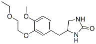 2-Imidazolidinone, 4-((3-(2-ethoxyethoxy)-4-methoxyphenyl)methyl)- Struktur
