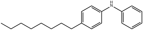 4-オクチル-N-フェニルベンゼンアミン 化学構造式