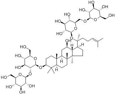 ジンセノシドRb1  化学構造式