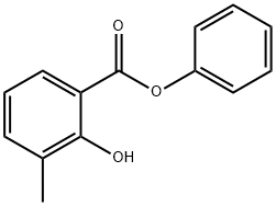 phenyl 3-methylsalicylate Struktur