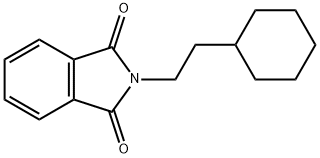 2-(2-cyclohexylethyl)-1H-isoindole-1,3(2H)-dione 结构式
