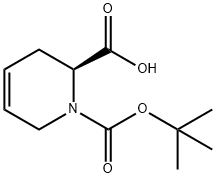 (S)-N-Boc-1,2,3,6-Tetrahydro-2-picolinic  acid Structure