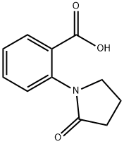 2-(2-氧代吡咯烷-1-基)苯甲酸 结构式