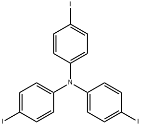 トリス(4-ヨードフェニル)アミン 化学構造式