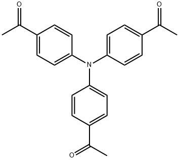 トリス(4-アセチルフェニル)アミン 化学構造式
