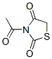2,4-Thiazolidinedione, 3-acetyl- (9CI) Structure