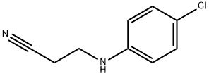 3-(4-氯苯基氨基)丙腈, 41833-57-2, 结构式