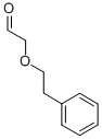 (2-フェニルエトキシ)アセトアルデヒド 化学構造式
