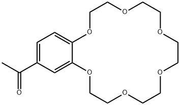 4'-アセチルベンゾ-18-クラウン 6-エーテル 化学構造式