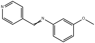 3-Methoxy-N-(4-pyridinylmethylene)benzenamine 结构式
