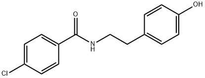 N-(4-氯苯甲酰基)-酪胺,41859-57-8,结构式