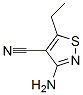 4-Isothiazolecarbonitrile,  3-amino-5-ethyl- Structure