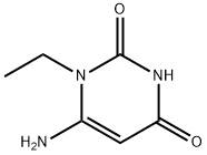 1-乙基-6-氨基脲嘧啶, 41862-09-3, 结构式