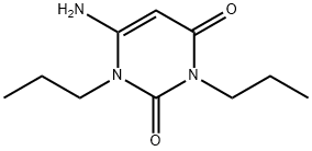 6-アミノ-1,3-ジプロピルウラシル 化学構造式