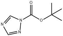 1-tert-ブトキシカルボニル-1,2,4-トリアゾール 化学構造式