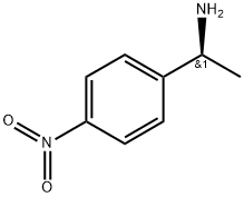 (S)-1-(4-ニトロフェニル)エタンアミン 化学構造式