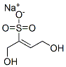 sodium 1,4-dihydroxy-2-butene-2-sulphonate 结构式