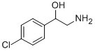 2-アミノ-1-(4-クロロフェニル)-1-エタノール 化学構造式