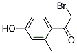 2-broMo-1-(4-hydroxy-2-Methyl-phenyl)-ethanone Structure