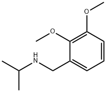 (2,3-ジメトキシベンジル)イソプロピルアミン 化学構造式