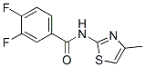 Benzamide, 3,4-difluoro-N-(4-methyl-2-thiazolyl)- (9CI) Structure