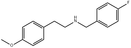 (4-FLUORO-BENZYL)-[2-(4-METHOXY-PHENYL)-ETHYL]-AMINE Structure