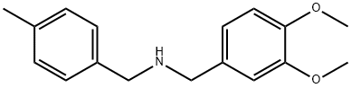 (3,4-ジメトキシベンジル)(4-メチルベンジル)アミン HYDROBROMIDE 化学構造式