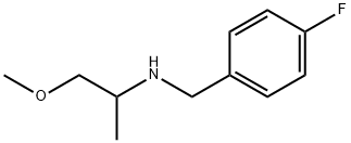 N-(4-氟苄基)-1-甲氧基丙-2-胺 结构式